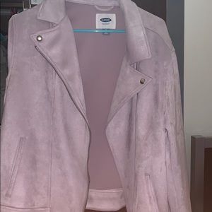 Suede Lavender Motorcycle Jacket